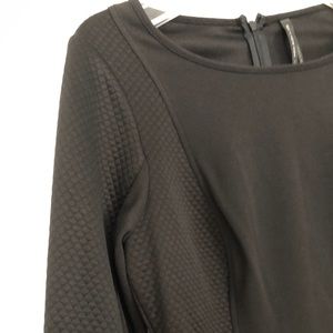 NWT amazing black, multi modal knee-length dress